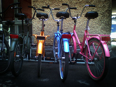 Color spectrum of bikes