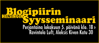 Helsingin Blogipiirin Syysseminaari 5.10.2007